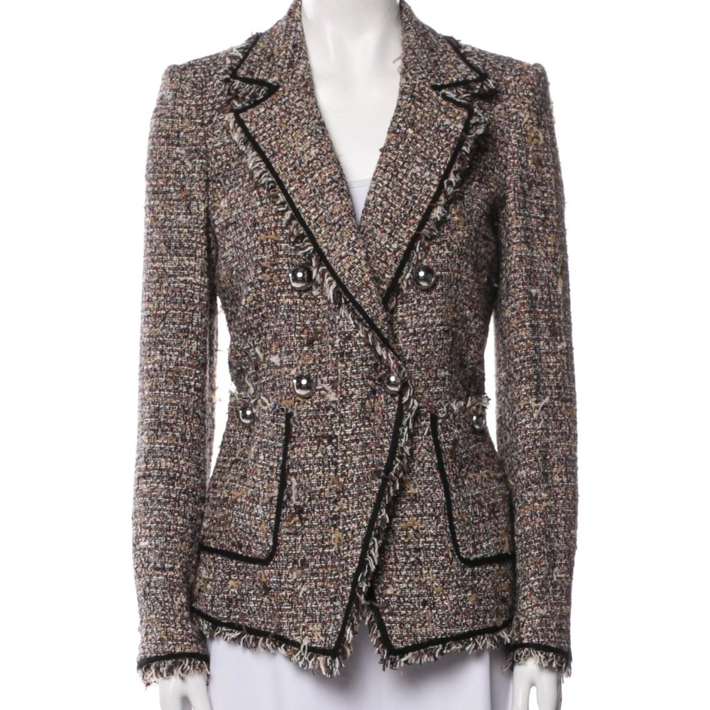 Veronica Beard Tweed Pattern Blazer - NWOT - Size 8